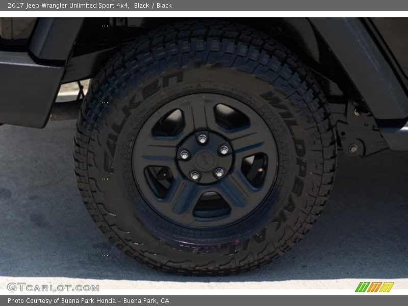 Black / Black 2017 Jeep Wrangler Unlimited Sport 4x4