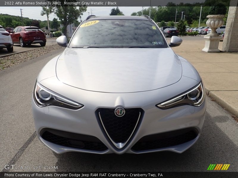 Moonlight Gray Metallic / Black 2022 Alfa Romeo Stelvio Ti AWD