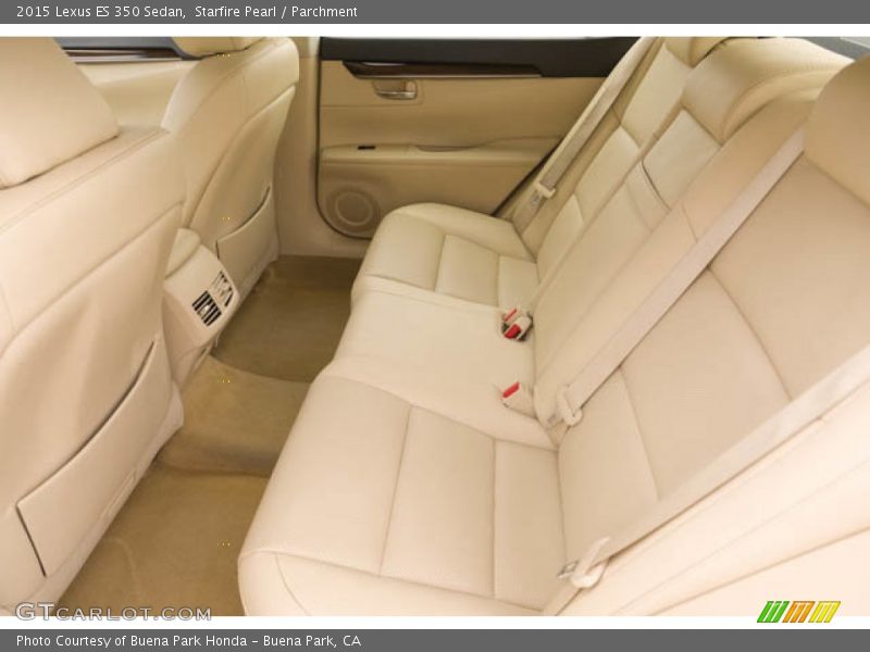 Rear Seat of 2015 ES 350 Sedan