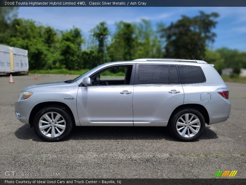 Classic Silver Metallic / Ash Gray 2008 Toyota Highlander Hybrid Limited 4WD