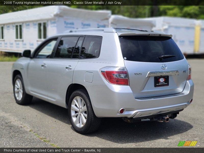 Classic Silver Metallic / Ash Gray 2008 Toyota Highlander Hybrid Limited 4WD