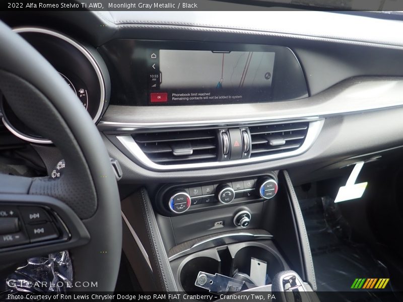 Moonlight Gray Metallic / Black 2022 Alfa Romeo Stelvio Ti AWD