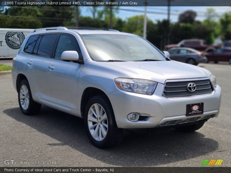 Classic Silver Metallic / Ash Gray 2008 Toyota Highlander Hybrid Limited 4WD