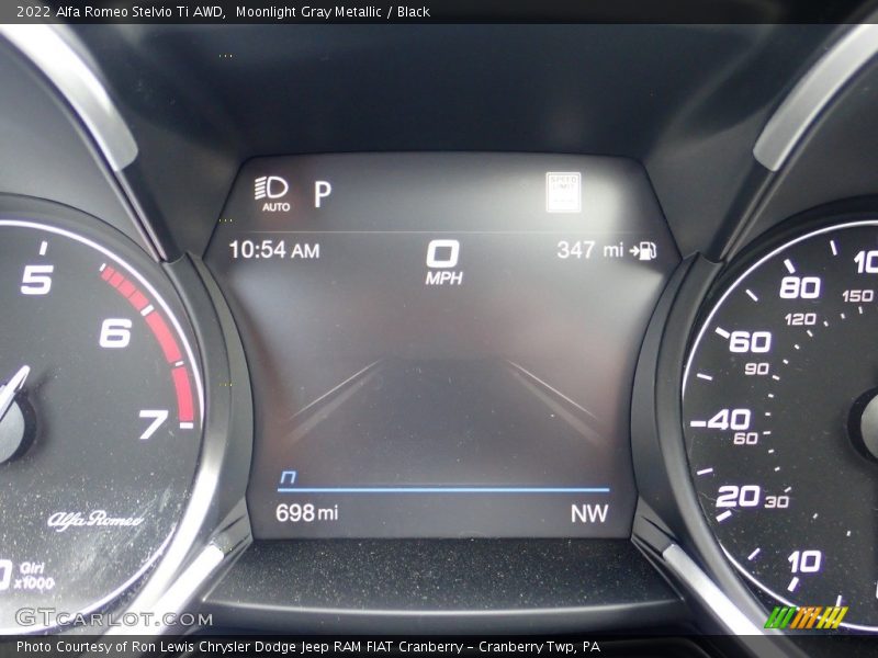 Moonlight Gray Metallic / Black 2022 Alfa Romeo Stelvio Ti AWD