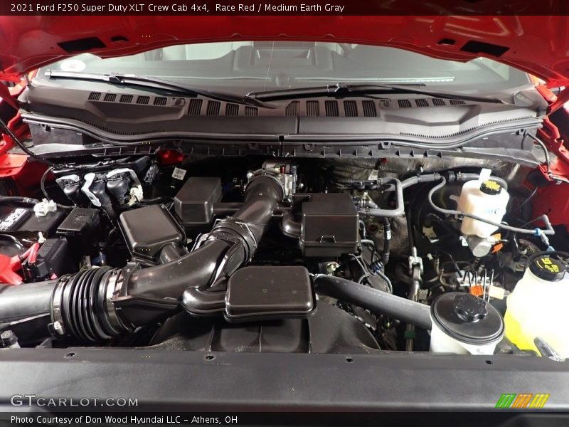 Race Red / Medium Earth Gray 2021 Ford F250 Super Duty XLT Crew Cab 4x4