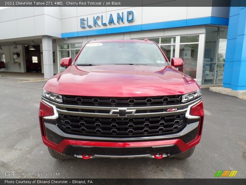 Cherry Red Tintcoat / Jet Black 2021 Chevrolet Tahoe Z71 4WD