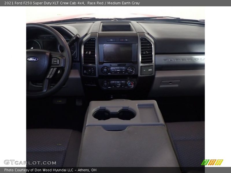 Race Red / Medium Earth Gray 2021 Ford F250 Super Duty XLT Crew Cab 4x4