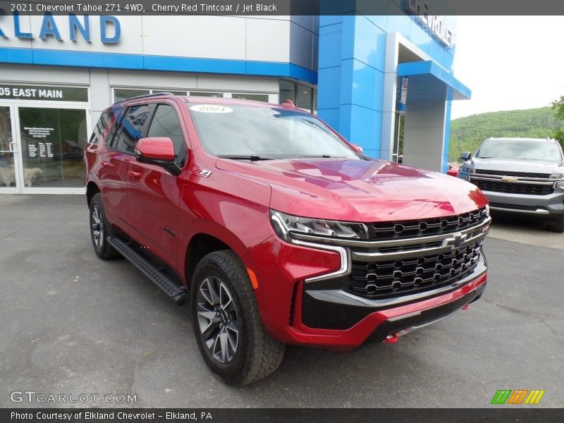 Cherry Red Tintcoat / Jet Black 2021 Chevrolet Tahoe Z71 4WD