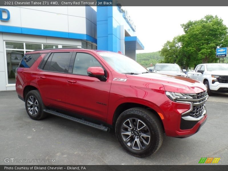 Cherry Red Tintcoat / Jet Black 2021 Chevrolet Tahoe Z71 4WD