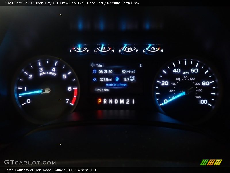 Race Red / Medium Earth Gray 2021 Ford F250 Super Duty XLT Crew Cab 4x4