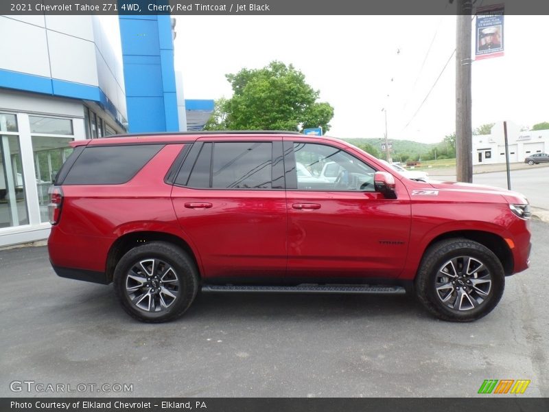 Cherry Red Tintcoat / Jet Black 2021 Chevrolet Tahoe Z71 4WD