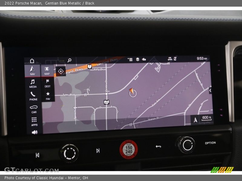 Navigation of 2022 Macan 