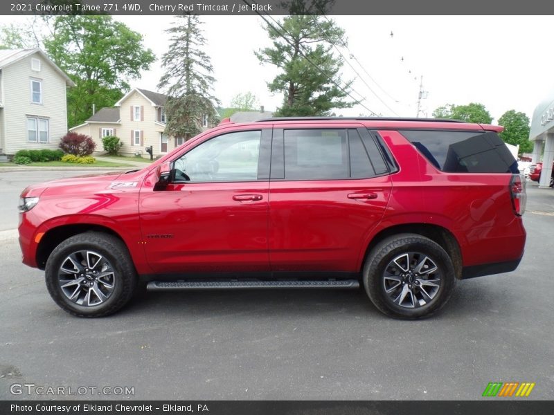 Cherry Red Tintcoat / Jet Black 2021 Chevrolet Tahoe Z71 4WD