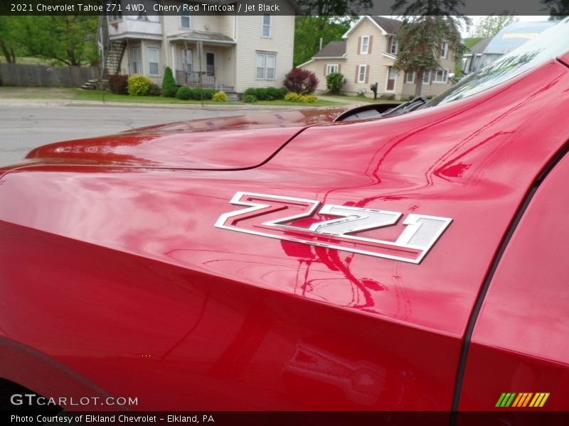 Cherry Red Tintcoat / Jet Black 2021 Chevrolet Tahoe Z71 4WD