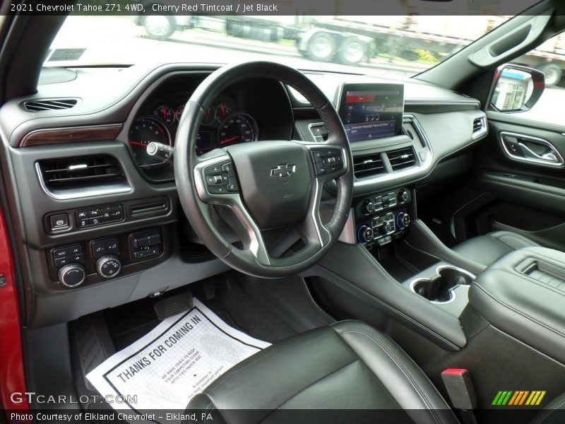 Cherry Red Tintcoat / Jet Black 2021 Chevrolet Tahoe Z71 4WD