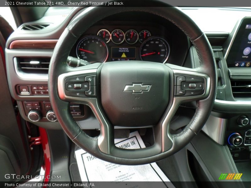 Cherry Red Tintcoat / Jet Black 2021 Chevrolet Tahoe Z71 4WD