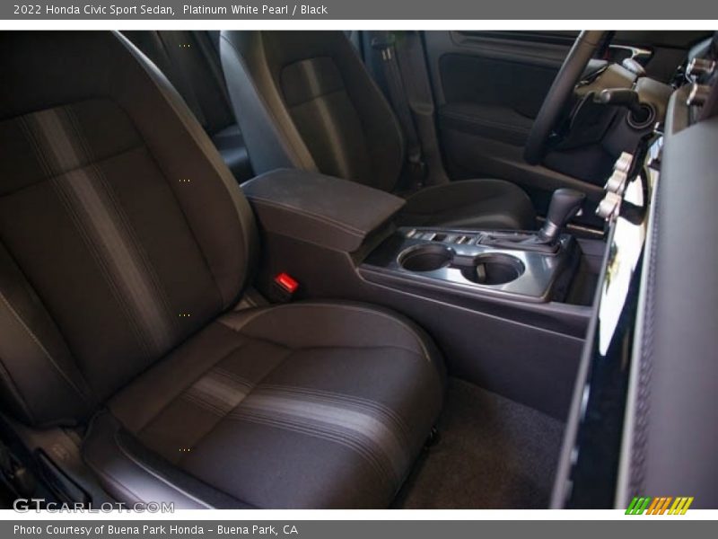 Platinum White Pearl / Black 2022 Honda Civic Sport Sedan