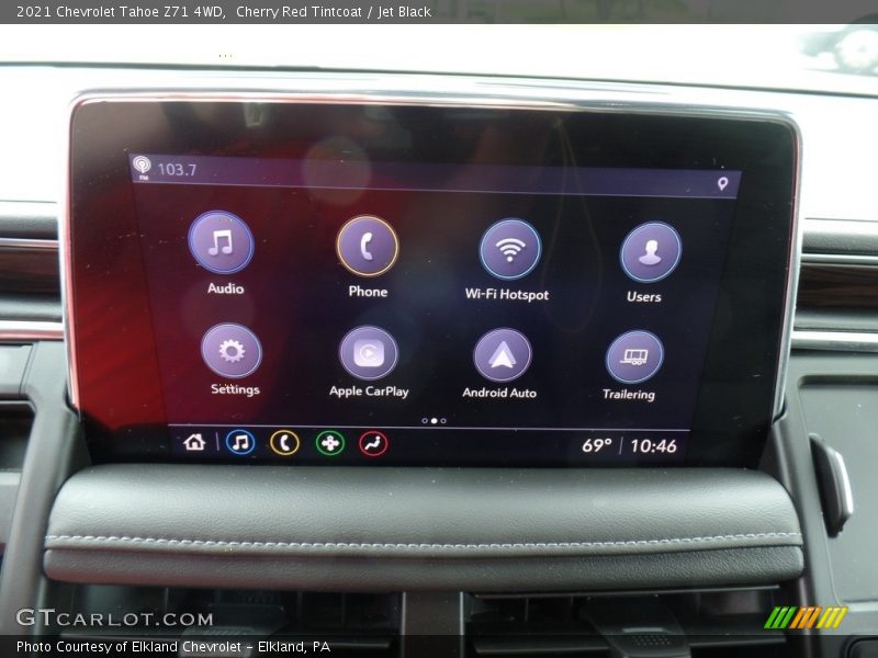 Cherry Red Tintcoat / Jet Black 2021 Chevrolet Tahoe Z71 4WD