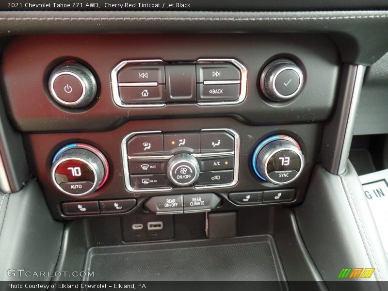 Cherry Red Tintcoat / Jet Black 2021 Chevrolet Tahoe Z71 4WD