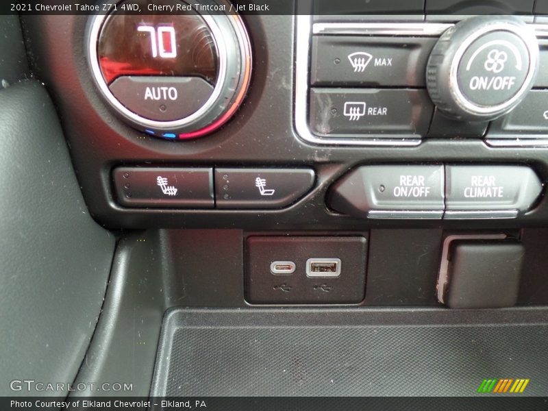 Cherry Red Tintcoat / Jet Black 2021 Chevrolet Tahoe Z71 4WD