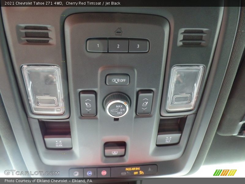 Cherry Red Tintcoat / Jet Black 2021 Chevrolet Tahoe Z71 4WD