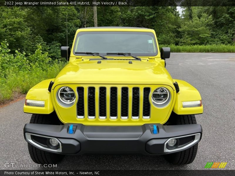 High Velocity / Black 2022 Jeep Wrangler Unlimited Sahara 4XE Hybrid