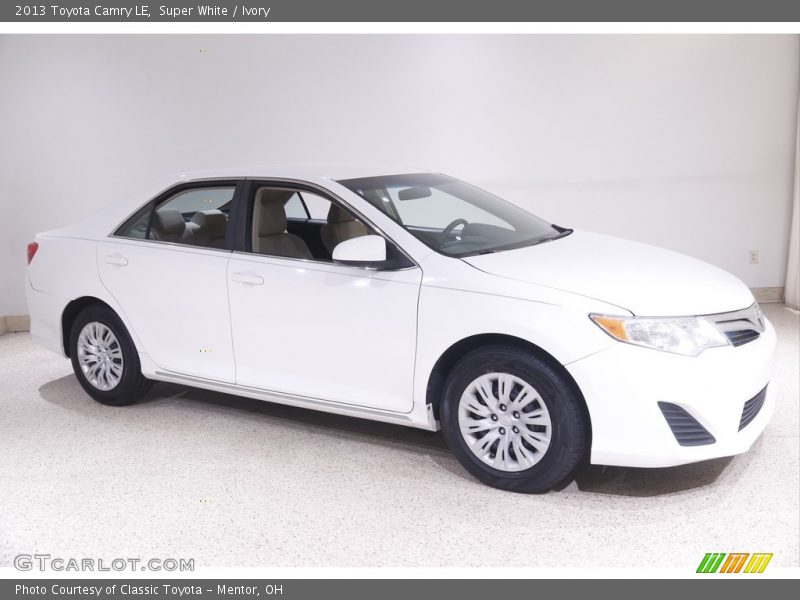Super White / Ivory 2013 Toyota Camry LE
