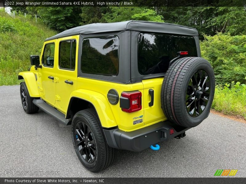 High Velocity / Black 2022 Jeep Wrangler Unlimited Sahara 4XE Hybrid
