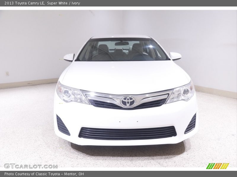 Super White / Ivory 2013 Toyota Camry LE