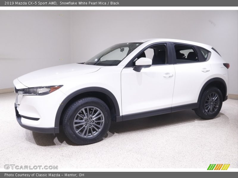 Snowflake White Pearl Mica / Black 2019 Mazda CX-5 Sport AWD