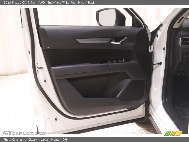 Snowflake White Pearl Mica / Black 2019 Mazda CX-5 Sport AWD