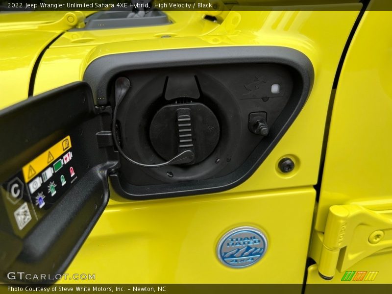 High Velocity / Black 2022 Jeep Wrangler Unlimited Sahara 4XE Hybrid