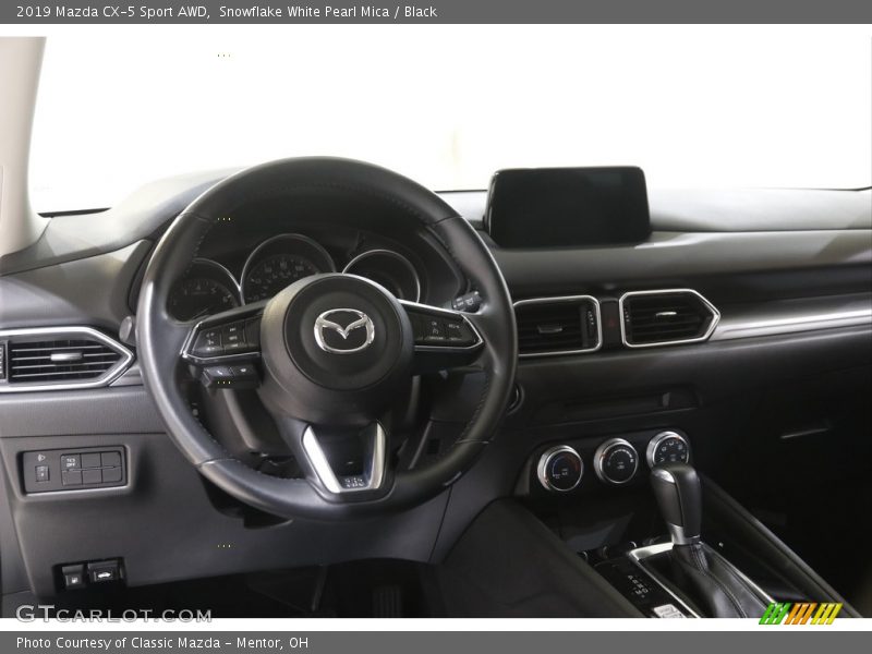 Snowflake White Pearl Mica / Black 2019 Mazda CX-5 Sport AWD