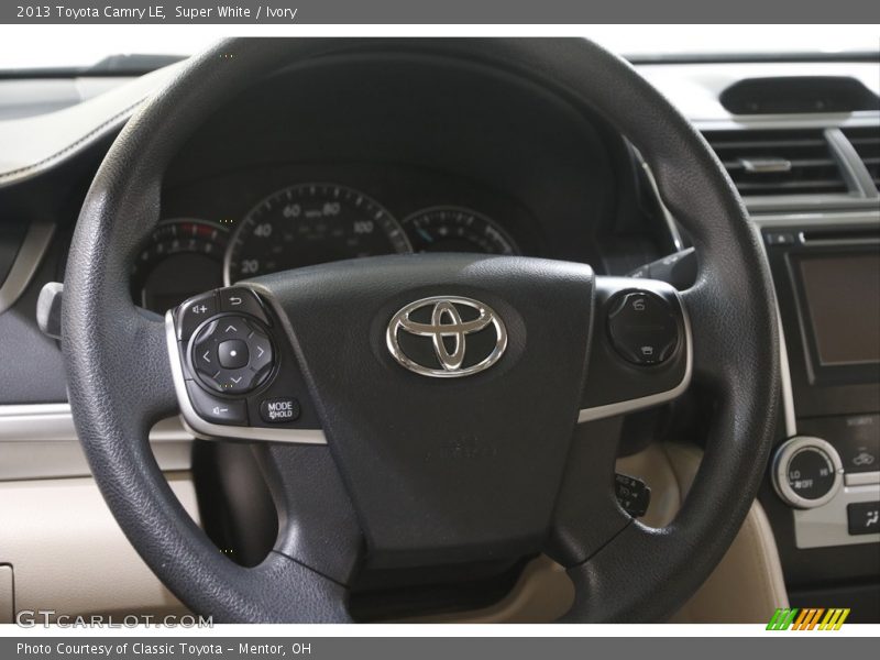Super White / Ivory 2013 Toyota Camry LE