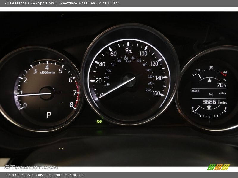 Snowflake White Pearl Mica / Black 2019 Mazda CX-5 Sport AWD
