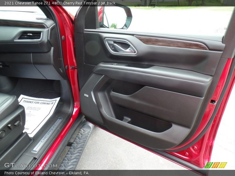 Cherry Red Tintcoat / Jet Black 2021 Chevrolet Tahoe Z71 4WD