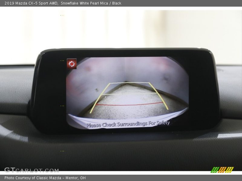 Snowflake White Pearl Mica / Black 2019 Mazda CX-5 Sport AWD