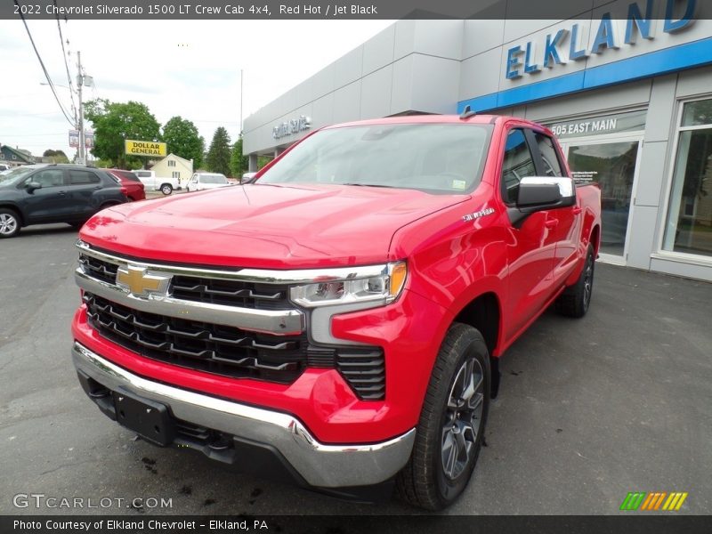 Red Hot / Jet Black 2022 Chevrolet Silverado 1500 LT Crew Cab 4x4
