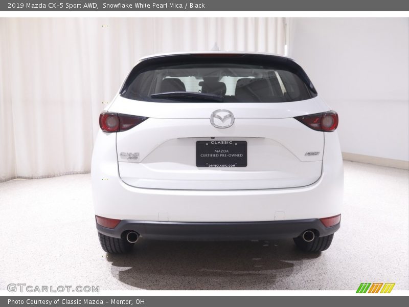 Snowflake White Pearl Mica / Black 2019 Mazda CX-5 Sport AWD