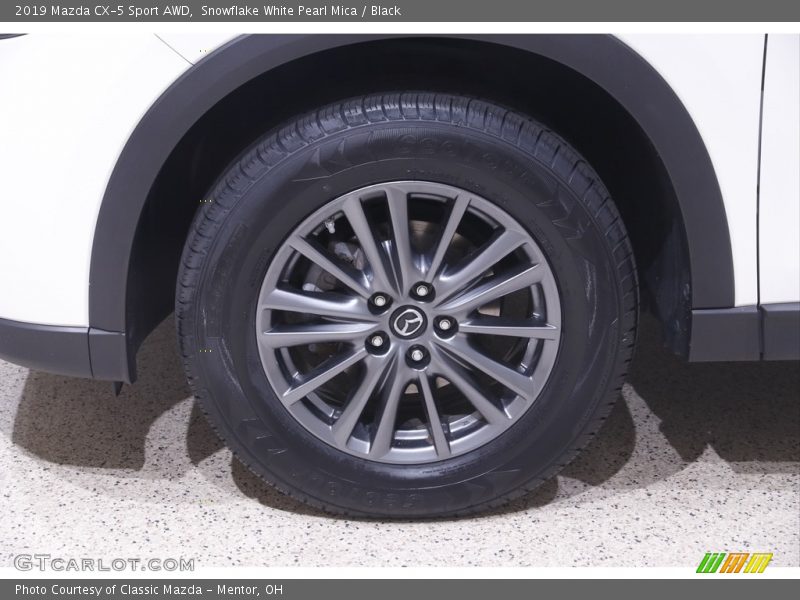 Snowflake White Pearl Mica / Black 2019 Mazda CX-5 Sport AWD