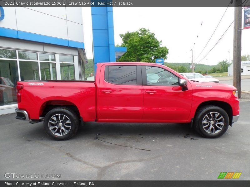 Red Hot / Jet Black 2022 Chevrolet Silverado 1500 LT Crew Cab 4x4