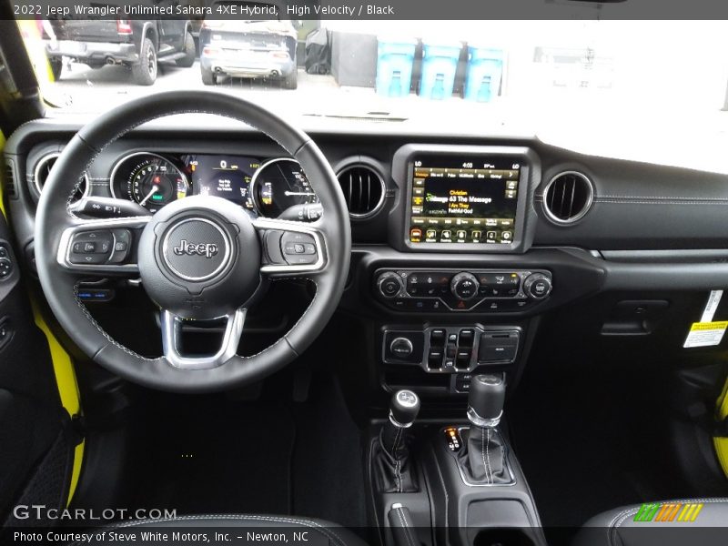 Dashboard of 2022 Wrangler Unlimited Sahara 4XE Hybrid