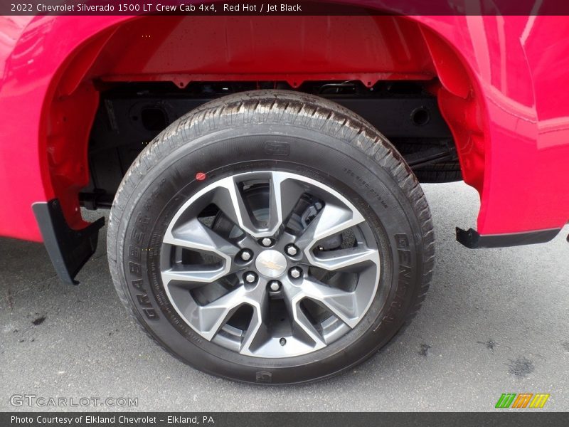 Red Hot / Jet Black 2022 Chevrolet Silverado 1500 LT Crew Cab 4x4