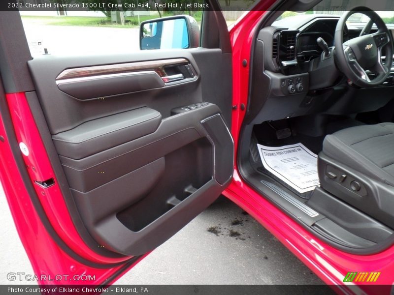 Red Hot / Jet Black 2022 Chevrolet Silverado 1500 LT Crew Cab 4x4