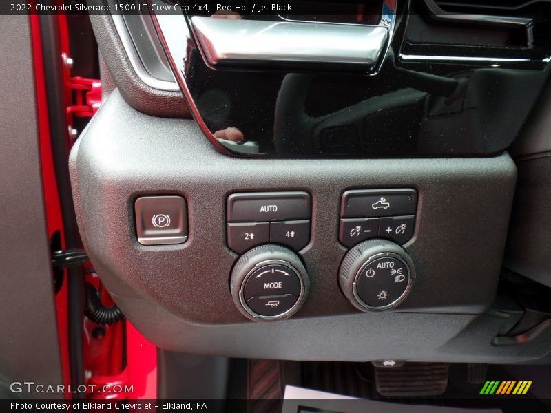 Red Hot / Jet Black 2022 Chevrolet Silverado 1500 LT Crew Cab 4x4