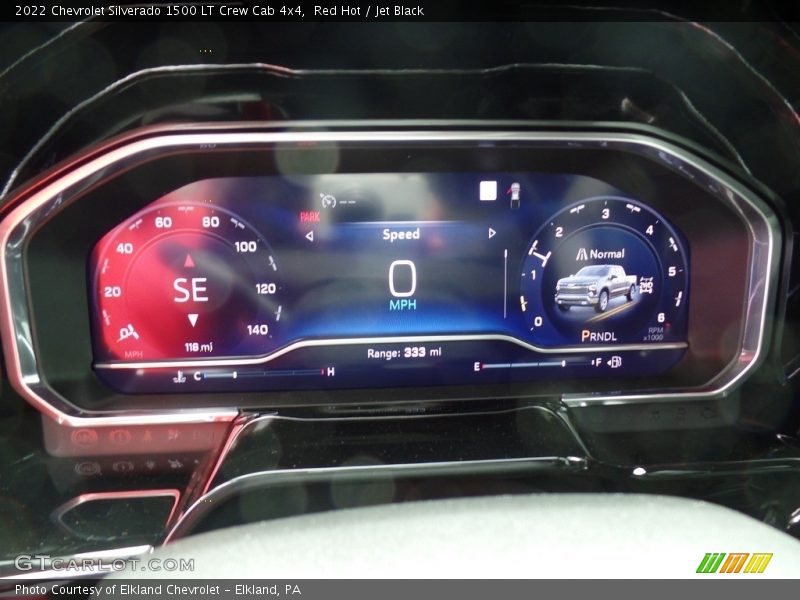 Red Hot / Jet Black 2022 Chevrolet Silverado 1500 LT Crew Cab 4x4