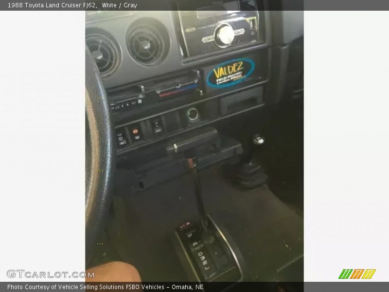 White / Gray 1988 Toyota Land Cruiser FJ62