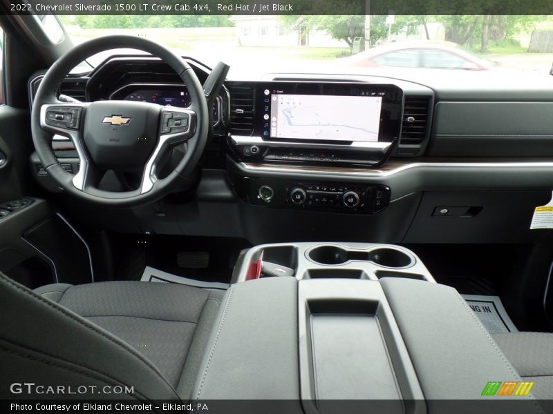 Red Hot / Jet Black 2022 Chevrolet Silverado 1500 LT Crew Cab 4x4