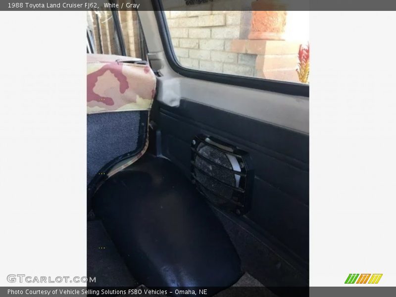White / Gray 1988 Toyota Land Cruiser FJ62