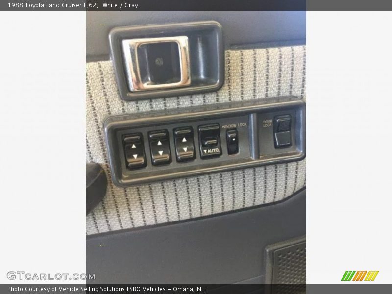 White / Gray 1988 Toyota Land Cruiser FJ62